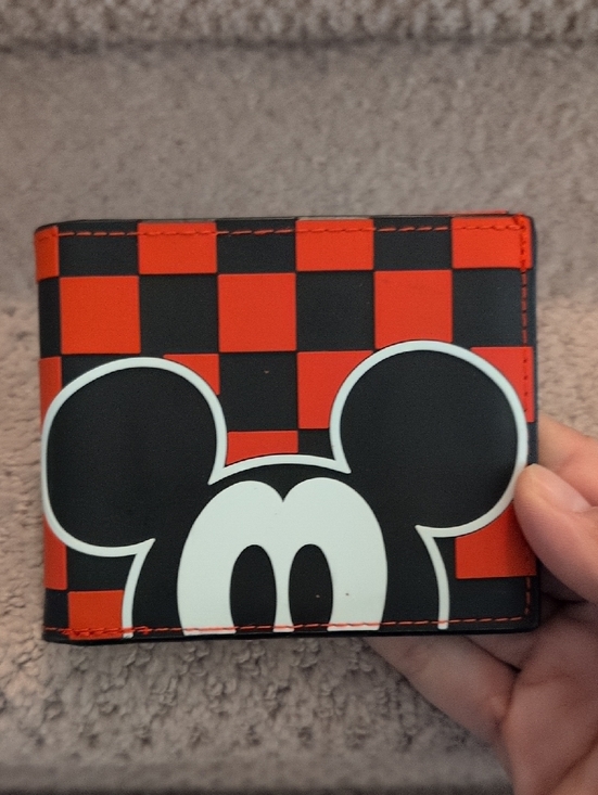 Buckle-Down Red & Black Checker Mickey Wallet - Picture 2 of 8